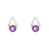  Amethyst Radiance Studs