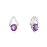  Amethyst Radiance Studs