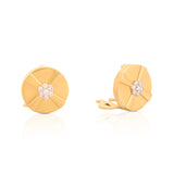 The "Architect's Bloom"     Diamond Gold Cufflinks