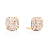 The "Cushion Pave" Diamond Gold Cufflinks