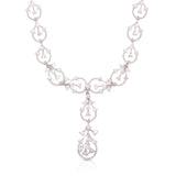 The "Victorian Lace"     Diamond Gold Necklace